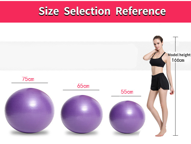 Yoga Ball Size Chart for Exercise and Stability